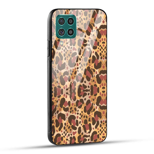 Samsung Galaxy F62 Back Cover Unique Brown Texture Printed Glass Case