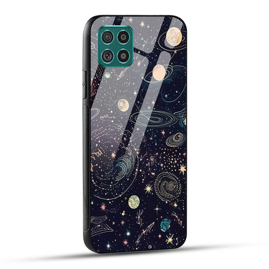 Samsung Galaxy F62 Back Cover Beauty Of Multiverse Art Printed Glass Case