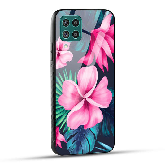 Samsung Galaxy F62 Back Cover Retro Flowers  Printed Glass Case