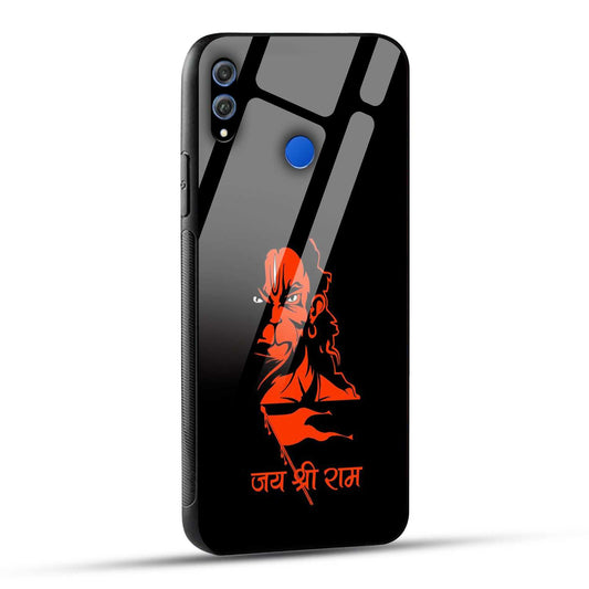 Honor 8X Back Cover Jay Shree Ram Bajrangballi Hanuman Printed Glass Case