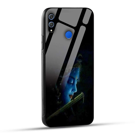 Honor 8X Back Cover Lord Krishna Printed Glass Case