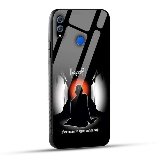 Honor 8X Back Cover Shree Swami Samarth Printed Glass Case