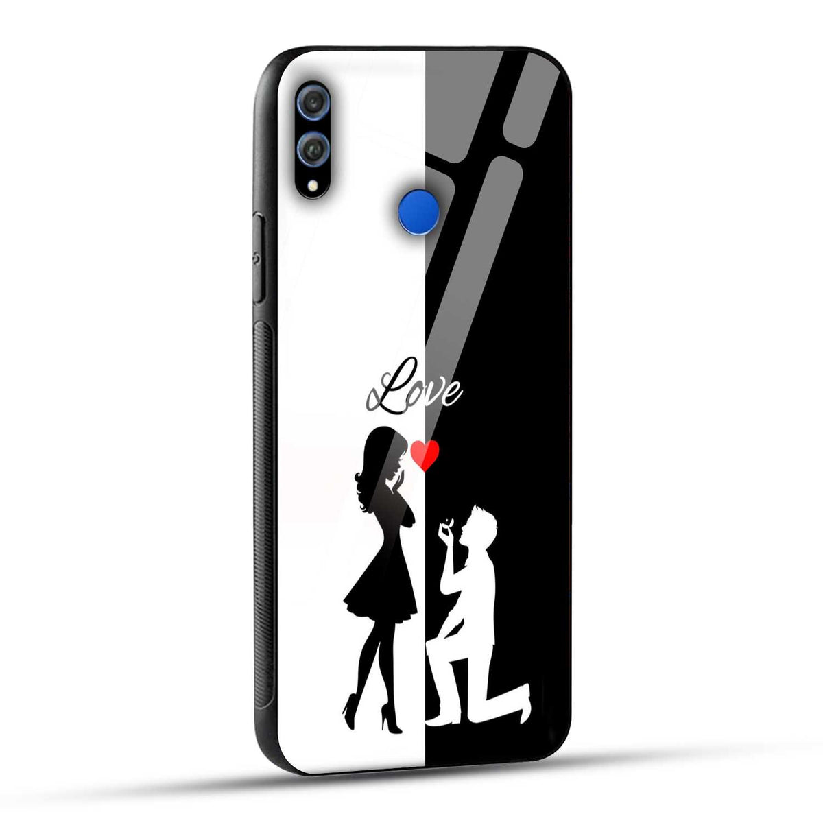 Honor 8X Back Cover Love Proposal Printed Glass Case