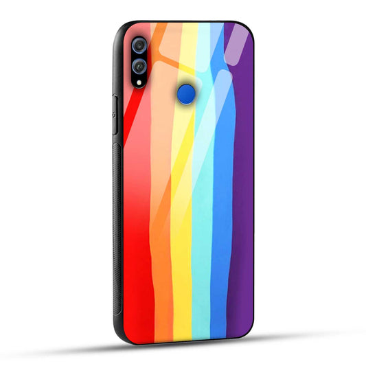 Honor 8X Back Cover Rainbow Color Printed Glass Case