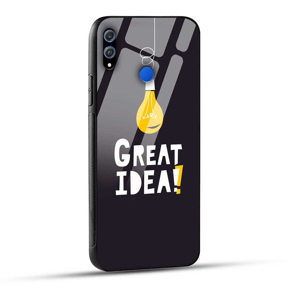Honor 8X Back Cover Great Idea Glass Case