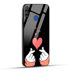 Honor 8X Back Cover Love Expressing Printed Glass Case