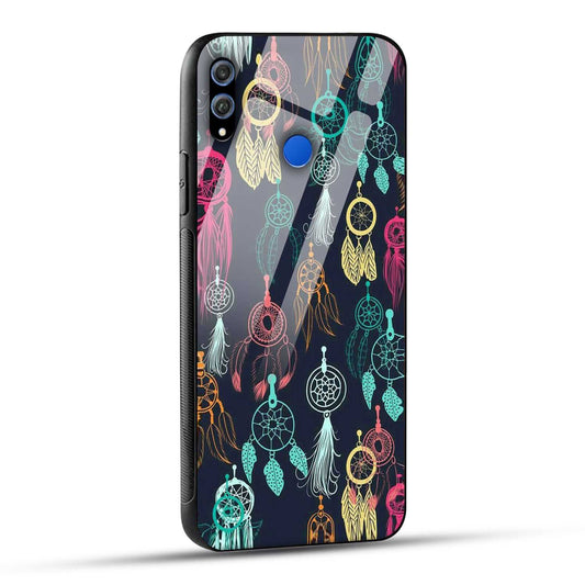 Honor 8X Back Cover Dreamcatcher Printed Glass Case