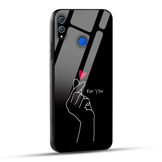 Honor 8X Back Cover For You Printed Glass Case