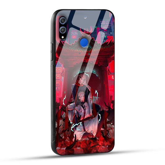 Honor 8X Back Cover Sukuna Printed Glass Case