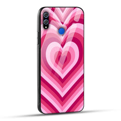 Honor 8X Back Cover Love Hearts Printed Glass Case