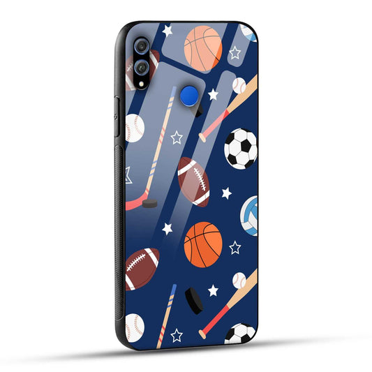 Honor 8X Back Cover Every Sports Matter Printed Glass Case