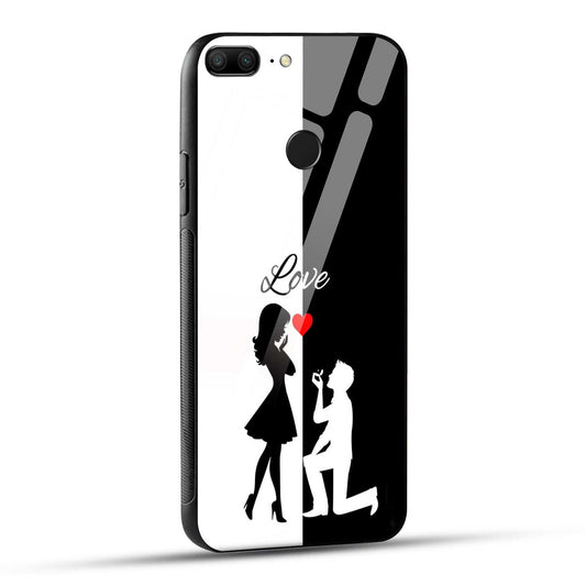 Honor 9 Lite Back Cover Love Proposal Printed Glass Case