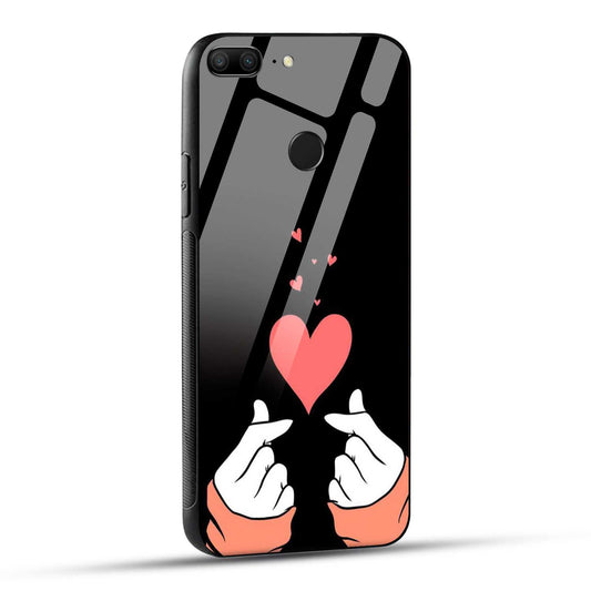 Honor 9 Lite Back Cover Love Expressing Printed Glass Case