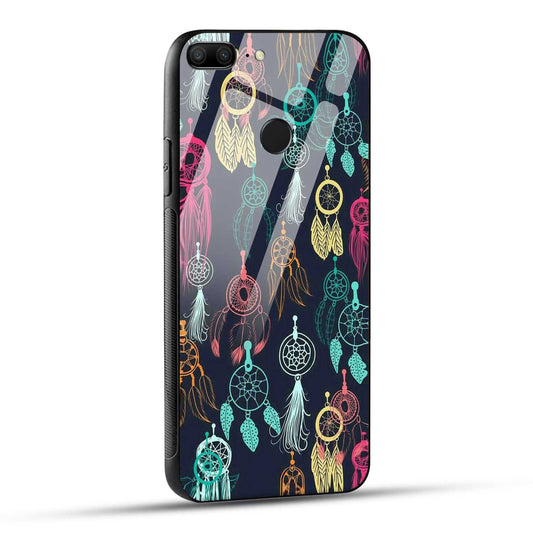Honor 9 Lite Back Cover Dreamcatcher Printed Glass Case