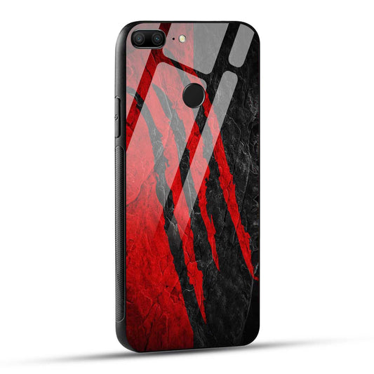 Honor 9 Lite Back Cover Red Printed Glass Case