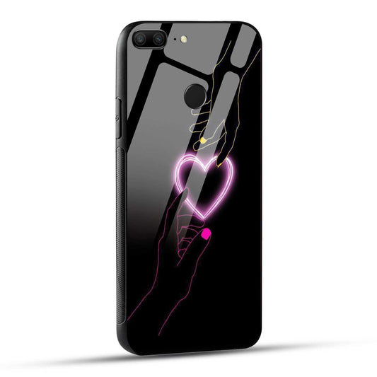 Honor 9 Lite Back Cover Love Forever Heart Printed Glass Case