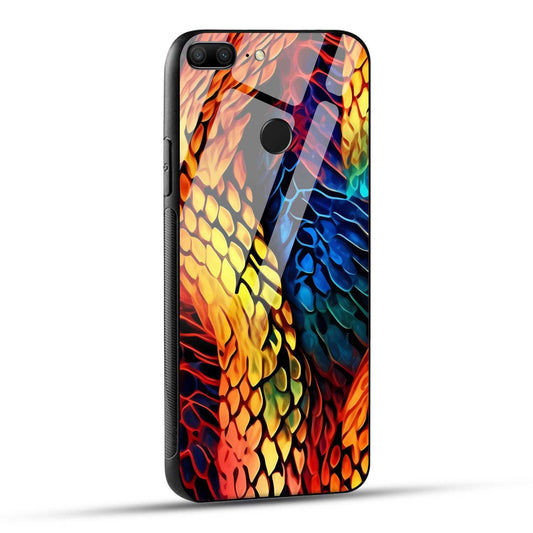 Honor 9 Lite Back Cover Colorburst Jungle Rainbow Animal Spots Printed Glass Case