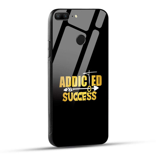 Honor 9 Lite Back Cover Addicted To Success Empowerment Quote Printed Glass Case