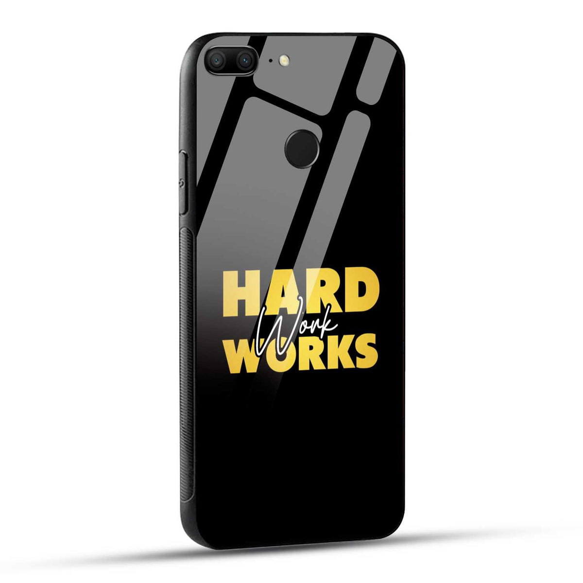 Honor 9 Lite Back Cover Hard Work Works Empowerment Quote Printed Glass Case