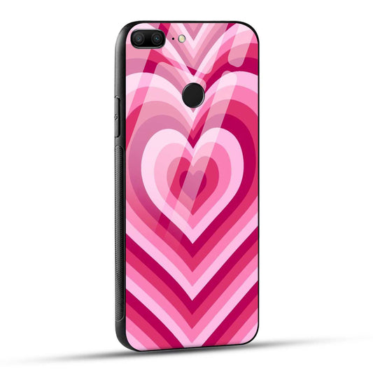 Honor 9 Lite Back Cover Love Hearts Printed Glass Case