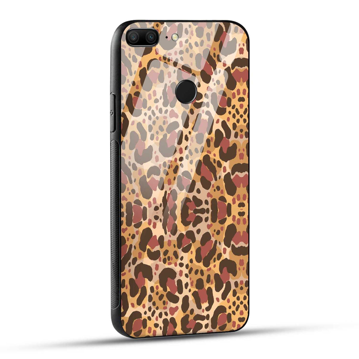 Honor 9 Lite Back Cover Unique Brown Texture Printed Glass Case