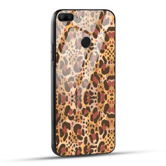 Honor 9 Lite Back Cover Unique Brown Texture Printed Glass Case