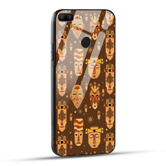 Honor 9 Lite Back Cover Tribal African Mask Printed Glass Case