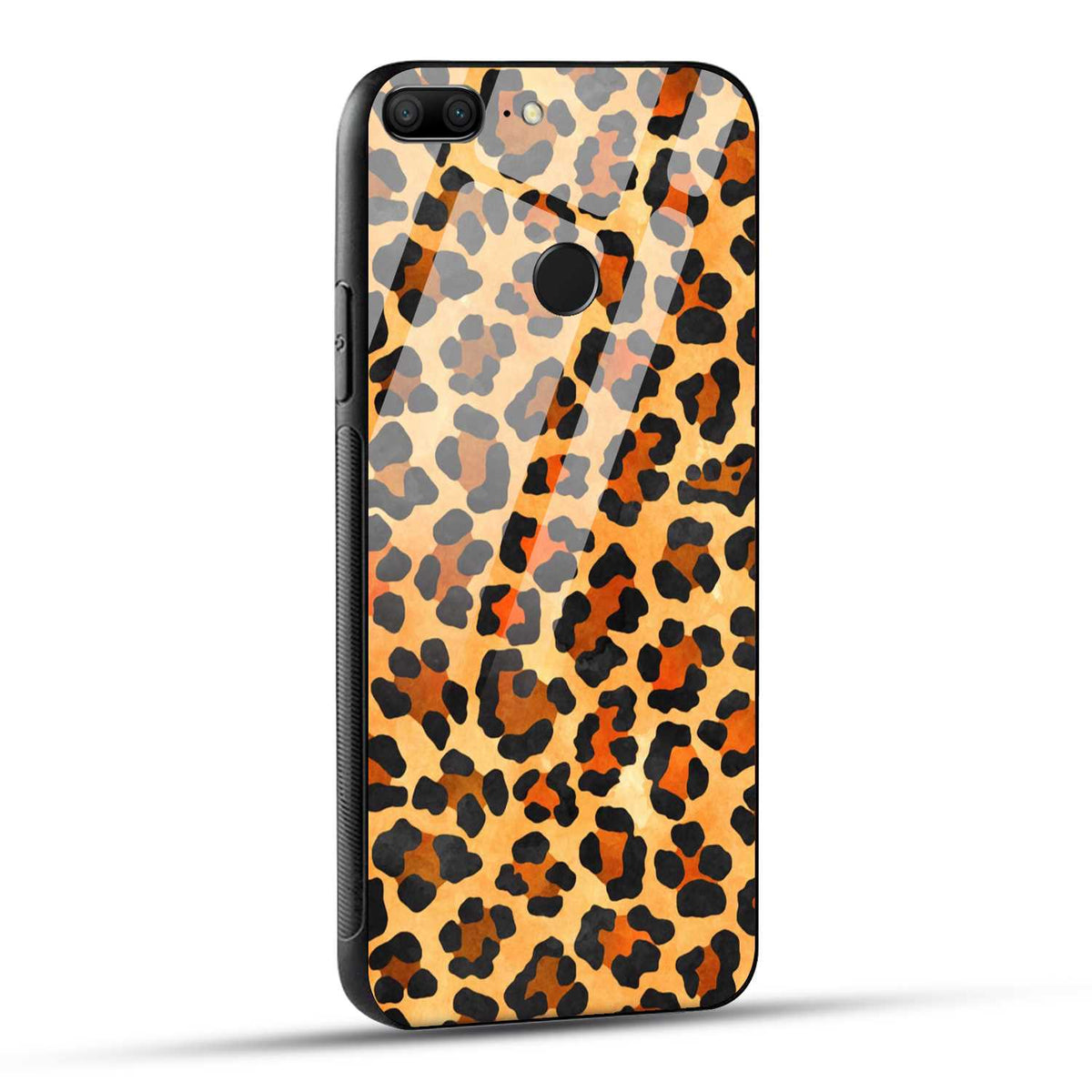 Honor 9 Lite Back Cover Leopard Pattern Printed Glass Case