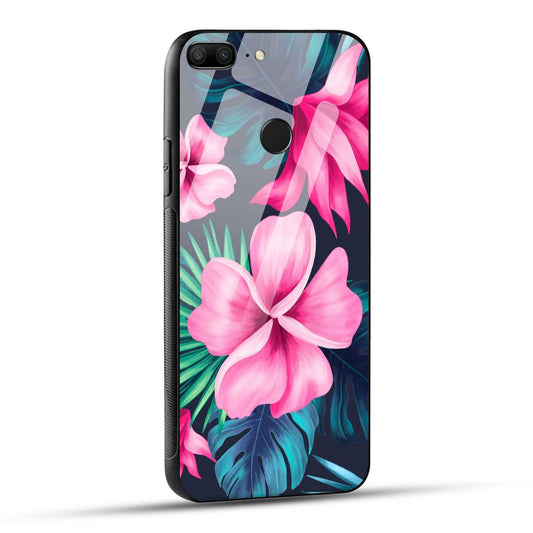 Honor 9 Lite Back Cover Retro Flowers  Printed Glass Case