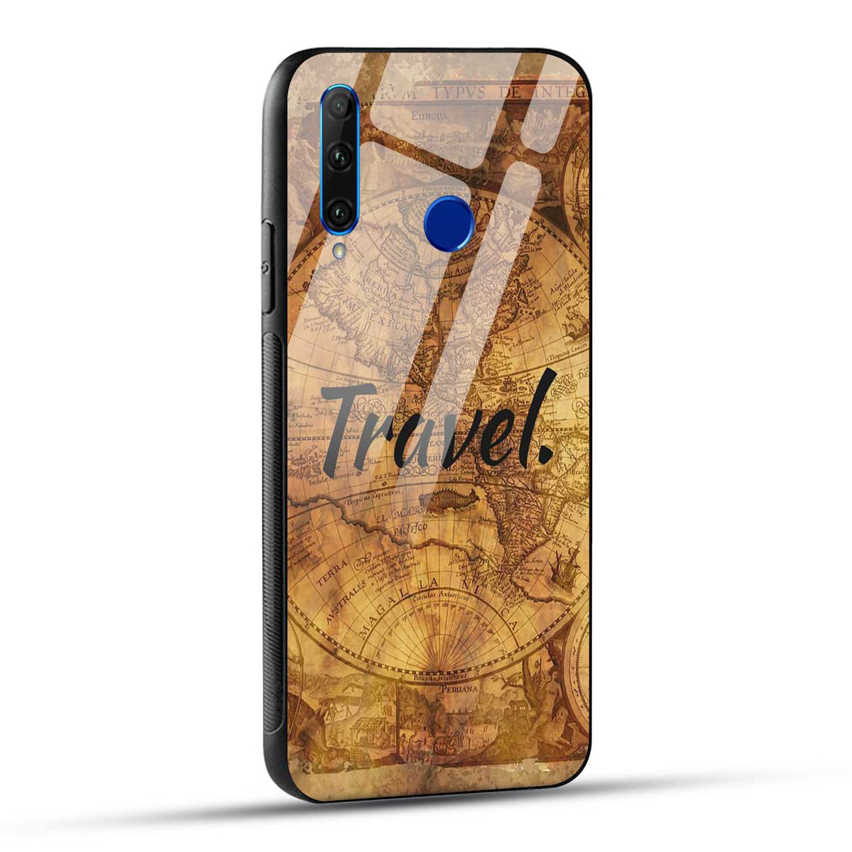 Honor 10i / Honor 20i Back Cover Travel Printed Glass Case