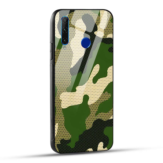 Honor 10i / Honor 20i Back Cover Camouflage Printed Glass Case