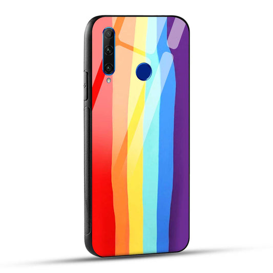 Honor 10i / Honor 20i Back Cover Rainbow Color Printed Glass Case