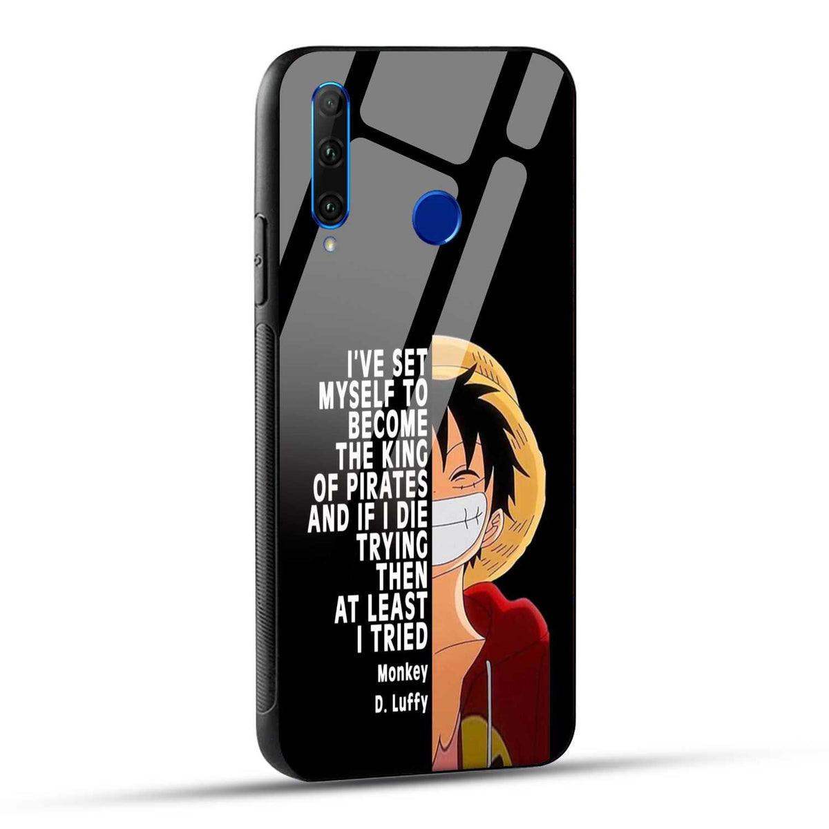 Honor 10i / Honor 20i Back Cover Anime One Piece Monkey D. Luffy  Printed Glass Case