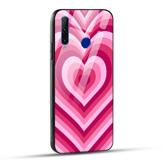 Honor 10i / Honor 20i Back Cover Love Hearts Printed Glass Case