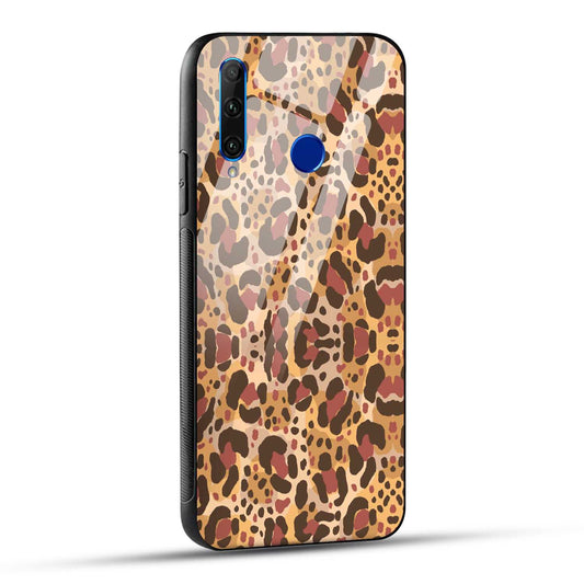 Honor 10i / Honor 20i Back Cover Unique Brown Texture Printed Glass Case