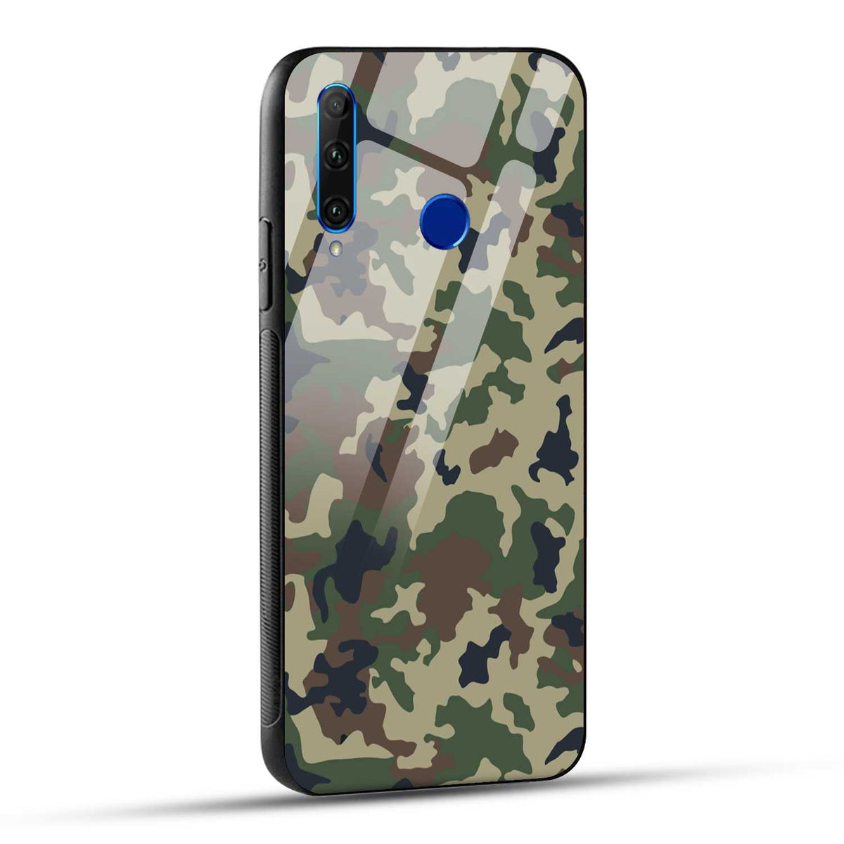 Honor 10i / Honor 20i Back Cover Army Pattern Printed Glass Case