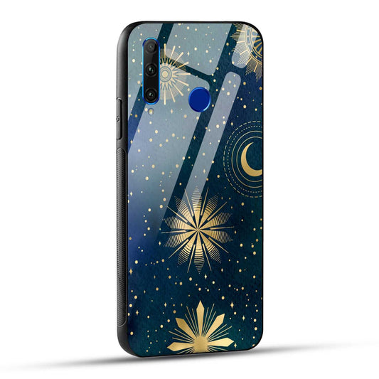 Honor 10i / Honor 20i Back Cover Art Of Moon Printed Glass Case