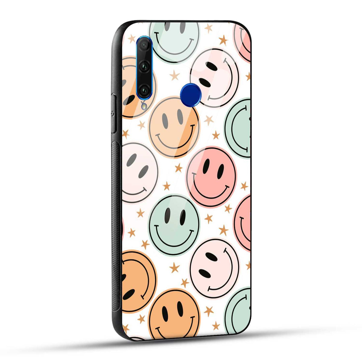 Honor 10i / Honor 20i Back Cover Smiling Flowers And Stars Printed Glass Case