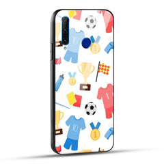 Honor 10i / Honor 20i Back Cover Love For Football Printed Glass Case