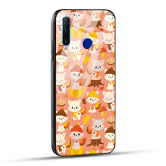 Honor 10i / Honor 20i Back Cover Cute Kittys Printed Glass Case