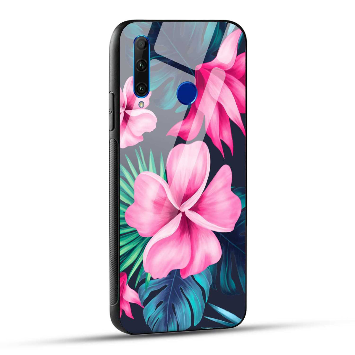 Honor 10i / Honor 20i Back Cover Retro Flowers  Printed Glass Case