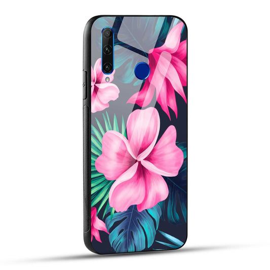 Honor 10i / Honor 20i Back Cover Retro Flowers  Printed Glass Case