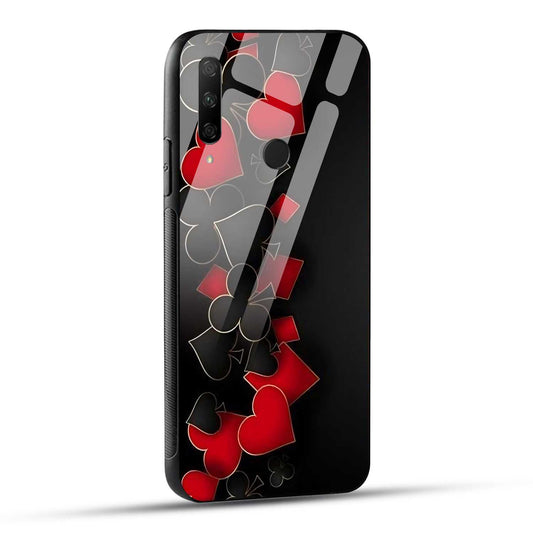 HONOR 9X Back Cover Card Pattern Printed Glass Case