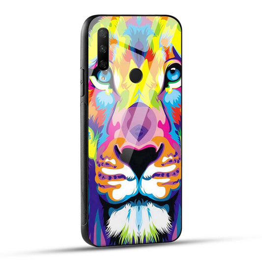 HONOR 9X Back Cover Colorful Lion Printed Glass Case