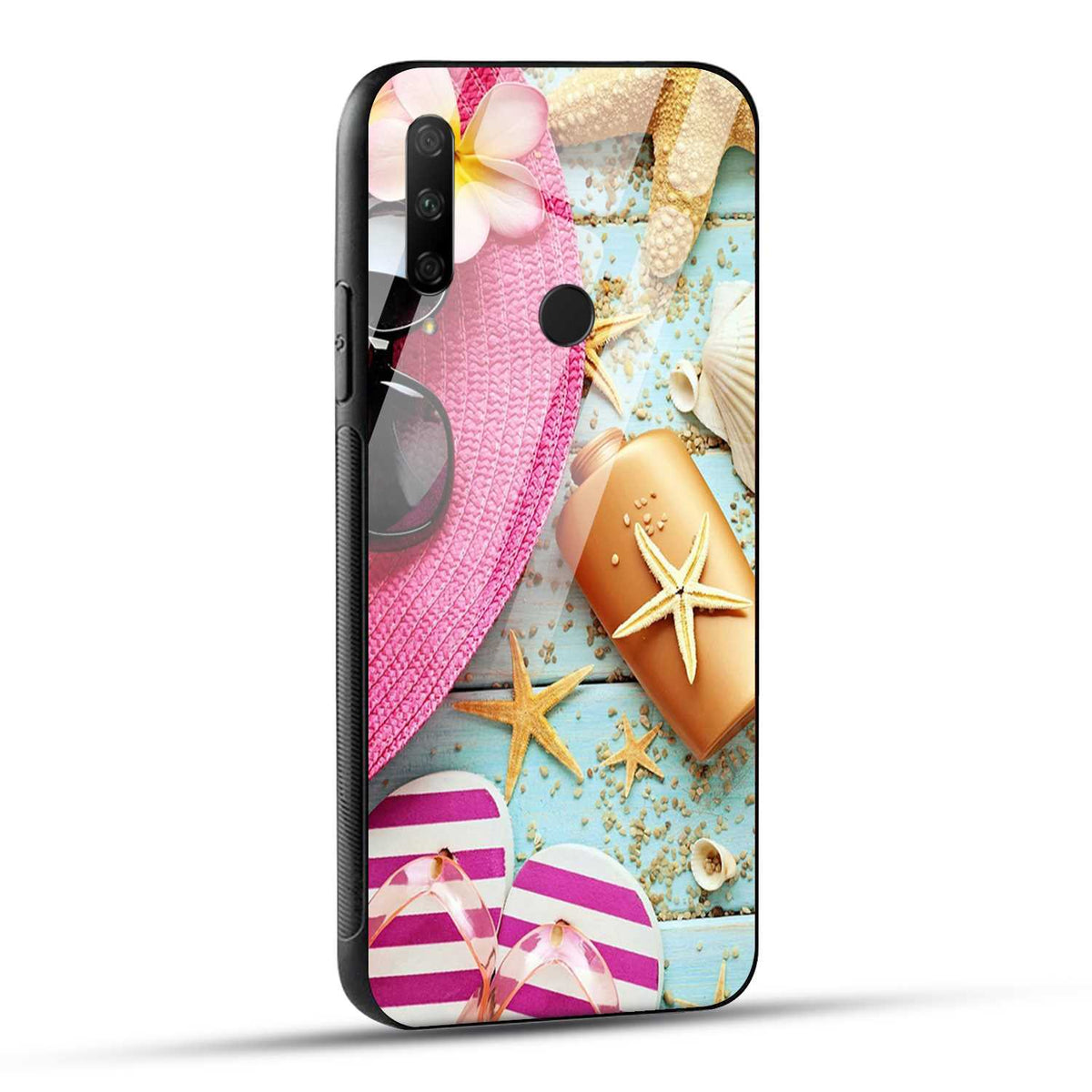 HONOR 9X Back Cover Beach Wears Printed Glass Case