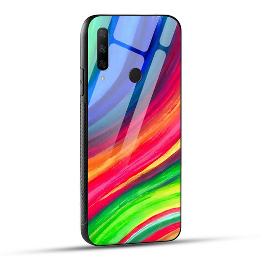 HONOR 9X Back Cover Colourful Texture Rainbow Printed Glass Case