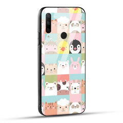 HONOR 9X Back Cover Animals Seamless Pattern Printed Glass Case