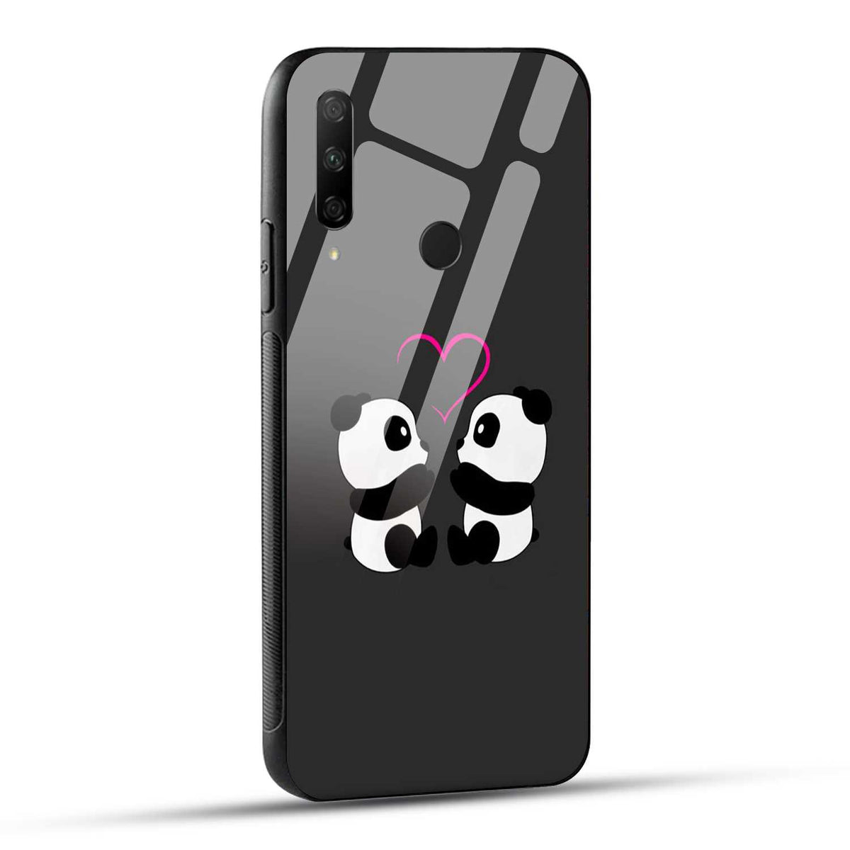 HONOR 9X Back Cover Cute Cartoon Couple Love Printed Glass Case