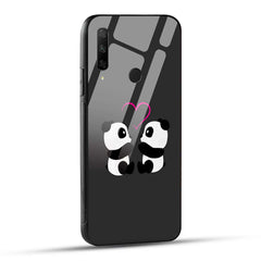 HONOR 9X Back Cover Cute Cartoon Couple Love Printed Glass Case