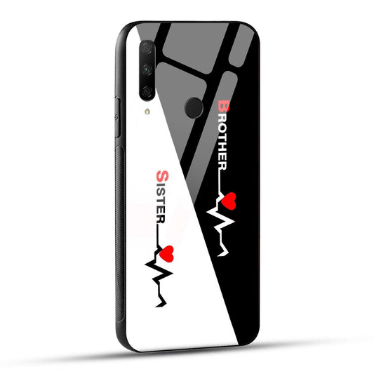 HONOR 9X Back Cover Brother Sister Love Printed Glass Case